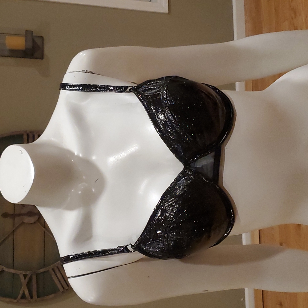 Lip Service vintage pvc glitter bra